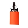 Devansh Solid Wood Electric Wall Light in Brown Colour with Orange Shade Count of 1 Light