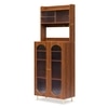Stellar Multipurpose Storage Cabinet (Tall Size with Upper Storage, Teak Brown)