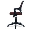 Ddeasirea Mid Back Ergonomic Chair in Brown Colour