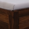 Ashford Solid Wood Queen  Size Bed With Hydraulic Storage (Provincial Teak Finish)