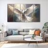 The Castle Decor Birds Art Wall Painting Wooden Framed Digital Painting 27x48 Inch (Style 3)