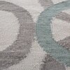 Jaipur Rugs Soft Modern Geometric Wool Dhurrie Rug Gray 6x9 ft