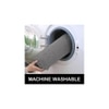 Theresa Grey Solid Natural Fiber 30x18 inches Anti-Skid Bath Mat