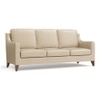 Abbey 3 Seater Fabric Sofa In Pearl Colour