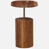 Orbit Solid Wood Side Table In Natural Finish