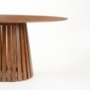 Helter Veneer 6 Seater Dining Table in Brown Finish
