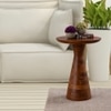 Metalsmith Solid Wood Side Table in Natural Finish