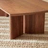 Copse Solid Wood Coffee Table in Provincail Teak Finish