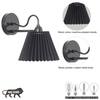 Possio Single Light Wall Fitting with Black Shade