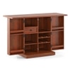 Caledonia Solid Wood Bar Cabinet (Honey Finish)
