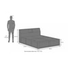 Jennings Solid Wood Queen Size Bed With Box Storage (Honey Finish)