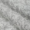 White Floral 180 TC Fitted 1 King  Bedsheet with 2 Pillow Covers
