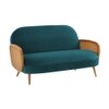 Holden Fabric Sofa (Teal Blue)