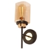 Eliante Modern Wall Lights Mild Steel & Glass Material Black, Gold & Champaign Finish