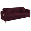 Daraco Velvet 3 Seater Sofa in Red wine Color