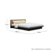 Hexa Engineered Wood Modern King Bed With Headboard Without Storage In Slate Grey And Giant Wood