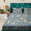 Multicolor Floral 180 TC Flat 1 Queen  Bedsheet with 2 Pillow Covers