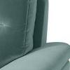 Adelaide Luxe 3 Seater Fabric Sofa in Dusty Turquoise Velvet Colour