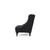 Denny Fabric Accent Chair in Black Colour