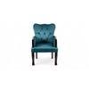 Arista Sheesham Wood Accent Chair Set of 2 in Turquoise