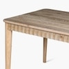 Dune Solid Wood Dining Table in White Colour