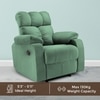 Helios Motorised Recliner Chair for  Premium Soft Suede Fabric 1 Seater Chair - Green