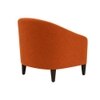 Daviana Boucle Fabric Lounge Chair in Orange Colour