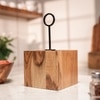 Ireka Home Block Buddy Utensils Holder – Wooden Cutlery Organizer Stand