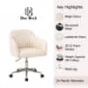 Doe Buck Colm Modern Beige Leatherette Office Chair