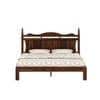Lavento Solid Wood Queen Size Bed Non Storage In Provincial Teak Finish