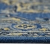 Linda Steel Blue Solid Hand-Tufted Wool 9X7 Feet Carpet