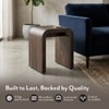Quinn Solid Wood Side Table In Danish Walnut