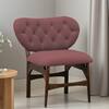 Twilight Solid Wood Accent Chair in Pink Colour