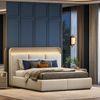 Valeria Upholstered King Bed With Hydraulic Storage
