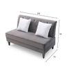 Seltos Fabric Sofa - Cream