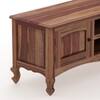 Adam Solid Wood Free Standing TV Unit in Teak Finish