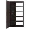 Nikola Large Crockery cum Bookshelf and Divider Unit in Antique Ebony Ivory Colour