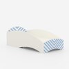 Loopy Loop Toddler Bed in White and Light Blue Stripes