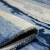 Maleah Navy Abstract Hand-Tufted Viscose 10X8 Feet Carpet