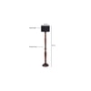 Brinkley Brown Cotton Shade Floor Lamp