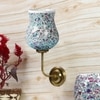Devansh Metal Electric Wall Light in Gold Colour with Multicolor Shade Count of 1 Light