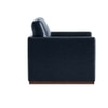 Bobby PU Leather Lounge Chair in Blue