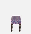 Utthita Sheesham Wood Upholstered Bench In Walnut Finish
