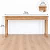 Aaranya Solid Wood Console Table in Natural Finish 178 cm