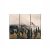 Truss Pcs White Green Foggy Banff National Park Canvas Canvas Wall Prints Set of 3 Multicolor Matte