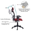 Jeaorda High Back Ergonomic Chair in Red Colour
