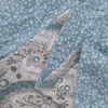 Mira White & Green Floral Cotton Comforter Double Bed Reversible 350 Gsm Size 240 X 220 Cms