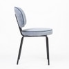 Cotton Fabric Dining Chair in Grey Colour