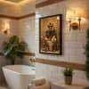 The Castle Decor Funny Lion Sunglasses Toilet Bathroom Wall Art 8x12 Inch