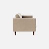 Tharoli Velvet 2 Seater Sofa Cream Colour